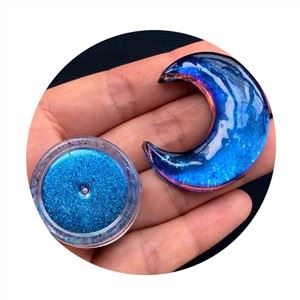 Poudre bleu scintillante Caméléon Chrome